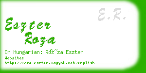 eszter roza business card